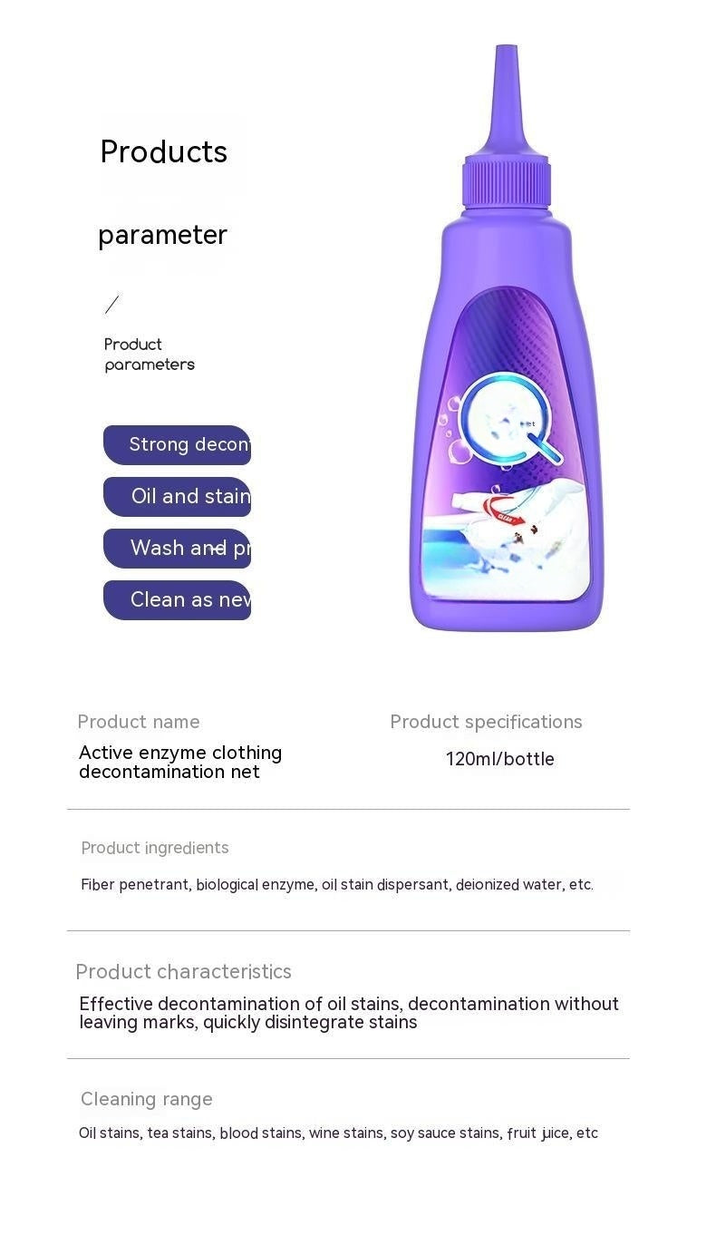 Active Enzyme Laundry Detergent With Strong Self-cleaning Effect