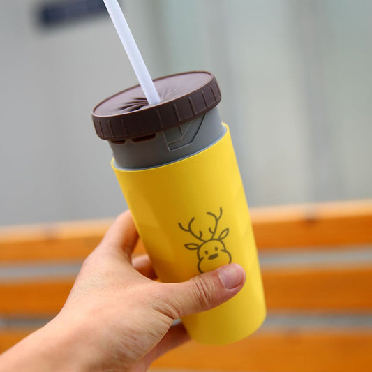 No Cover Twist Cup - Portable Double Insulation Tumbler