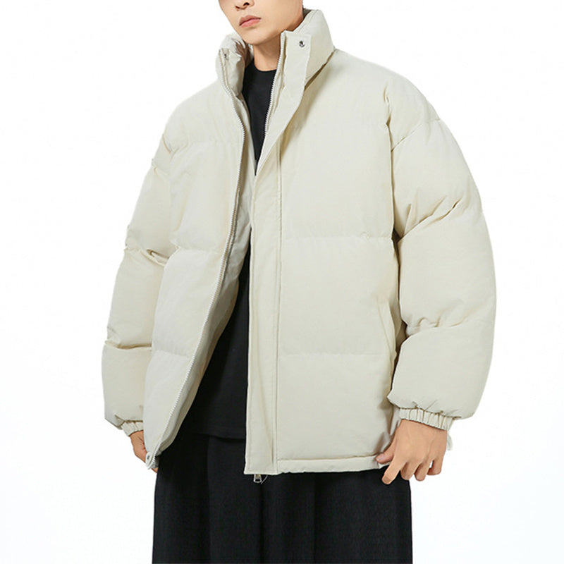 Fashion Loose Stand-Collar Cotton Coat for Couples