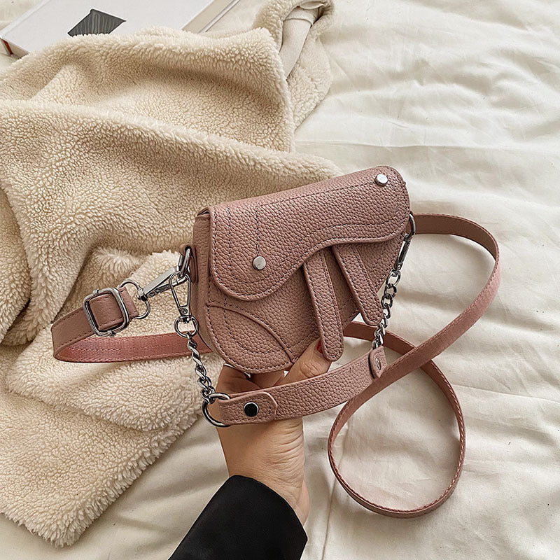 Mini Children's Women's Portable Crossbody Concave Shape Bag