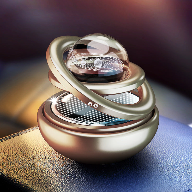 Solar Rotating Car Aroma Decoration