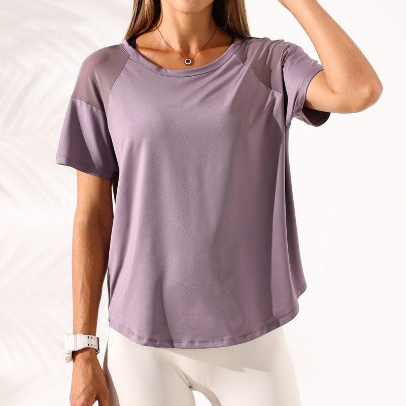 Summer New Hollow Mesh Back Yoga Wear