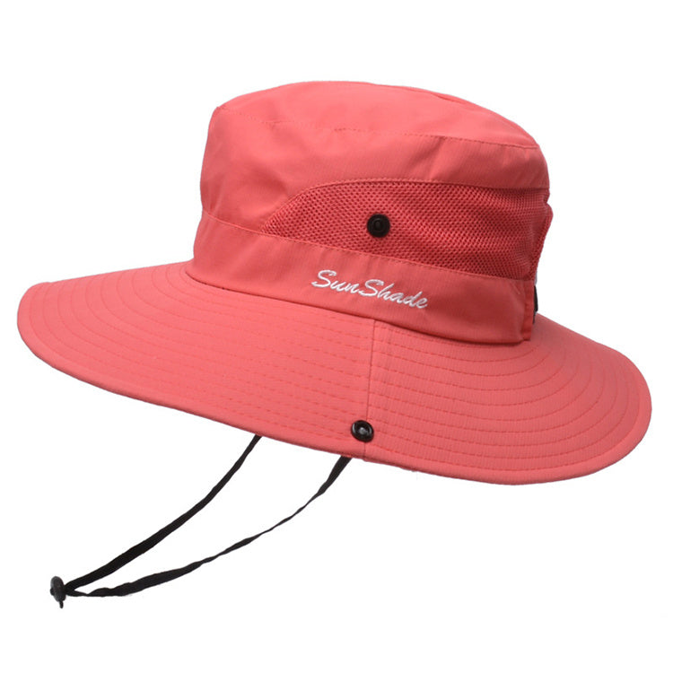 Unisex Summer Foldable Sun Fisherman Hat Men Women Wide Brim Casual Outdoor Travel Beach Sunscreen UV Protection Sun Hats