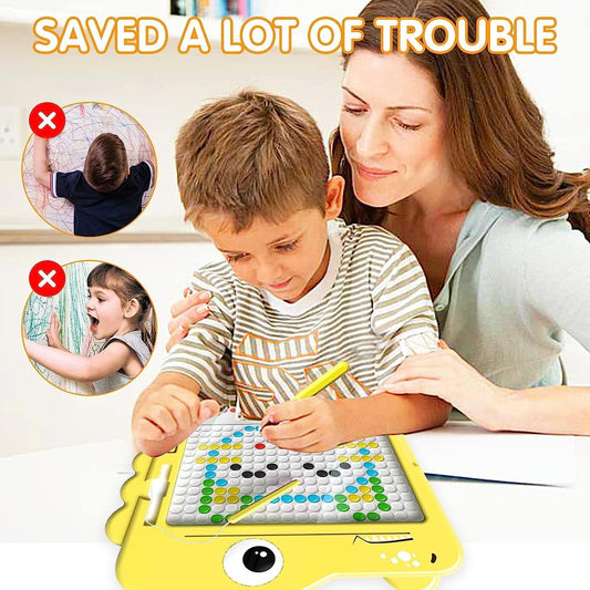 Magnetic Drawing Board For Kids Doodle Dot Art Educational Preschool Toys