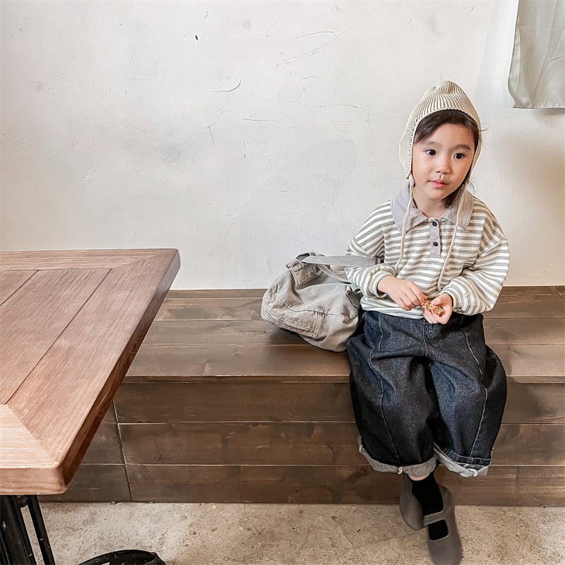 Korean Style Boys And Girls Spring Wear Top