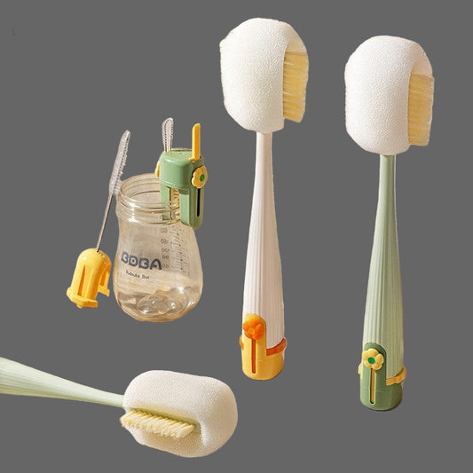Multi-purpose Five-in-one Cup Washing Device Household Multifunctional Cup Brush Water Cup Insulation Cup Brush Milk Bottle Kitchen Gadgets