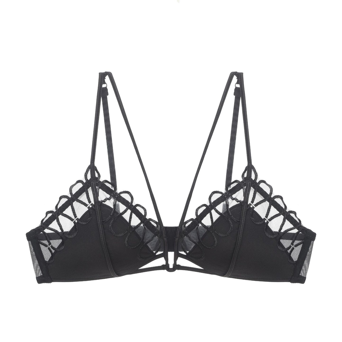 Thin Lace Comfortable Back-Shaping Bra Set for Summer