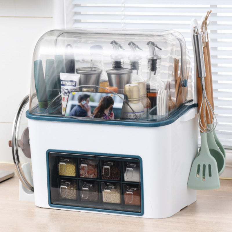 Kitchen Storage Rack Seasoning Supplies Storage Box