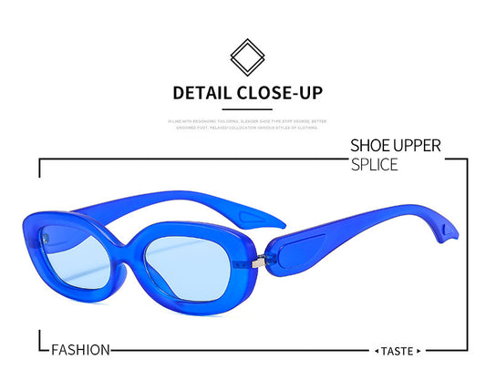 Oval Small Frame Trendy Sunglasses for Men & Women