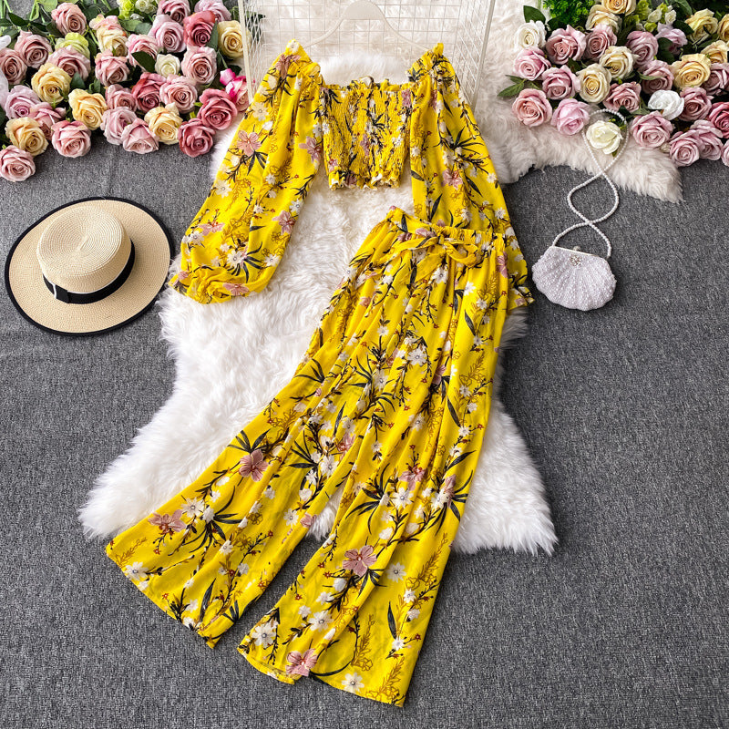 Casual Fashion Suit Female Floral Summer