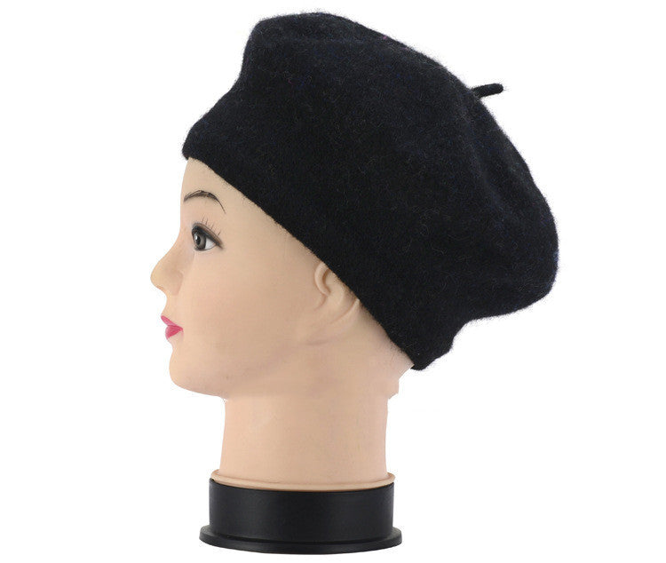 Korean Style Autumn And Winter Women's Wool Beret Hat