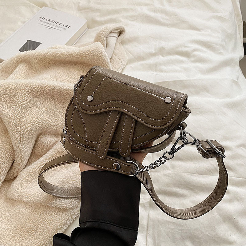 Mini Children's Women's Portable Crossbody Concave Shape Bag