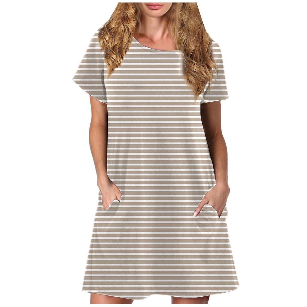 Summer Pullover Medium Style Dress for Women