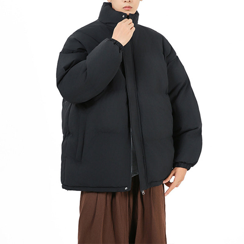 Fashion Loose Stand-Collar Cotton Coat for Couples