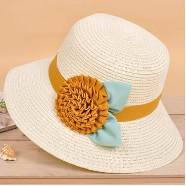 New Women's Three-dimensional Flower Foldable Sun Hat