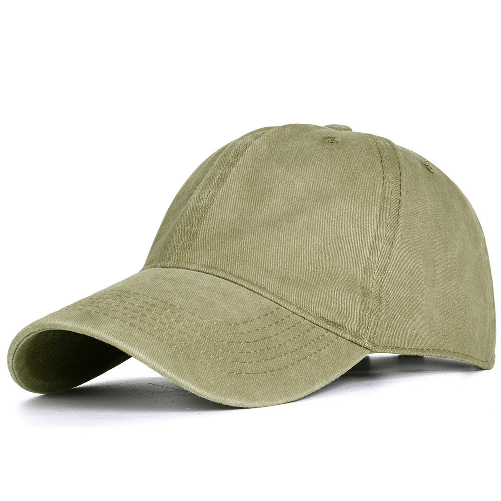 Unisex Washed Cotton Distressed Baseball Cap