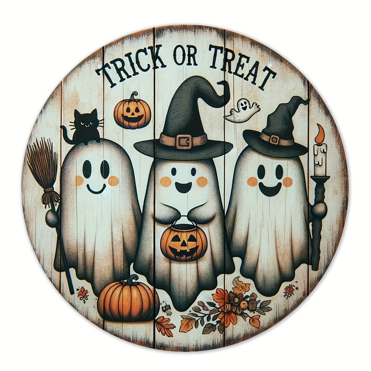 Halloween Wooden Doorplate Home Decoration