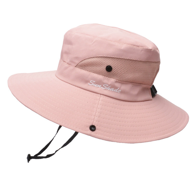 Unisex Summer Foldable Sun Fisherman Hat Men Women Wide Brim Casual Outdoor Travel Beach Sunscreen UV Protection Sun Hats