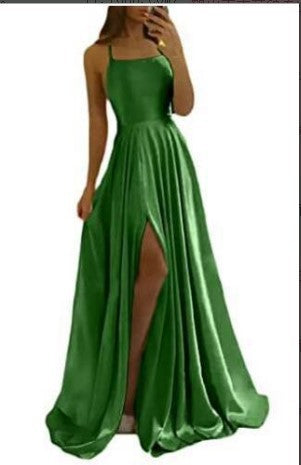 Evening Dress Prom Robe Formal Simple Split