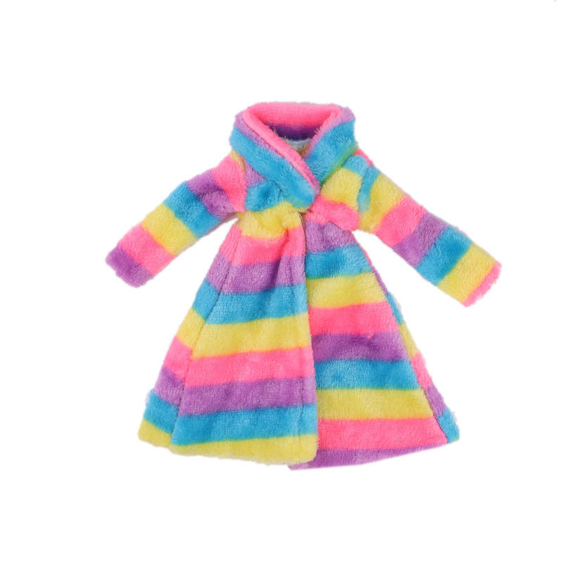 Plush Coat for 27-29cm Dolls - Stylish Doll Accessories