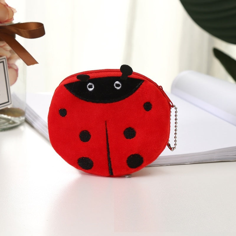 Plush Cute Coin Purse - Cartoon Cloth Women's Key Case