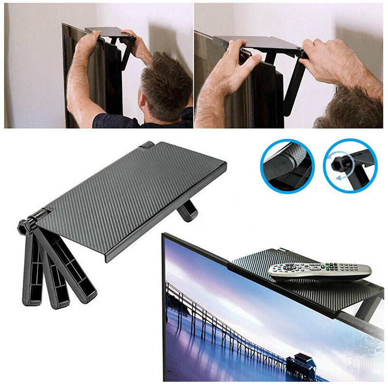 TV Remote Control For The Shelf Above The Computer Monitor