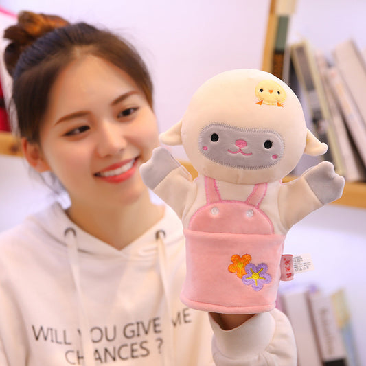 Cartoon Animal Plush Hand Puppet Elephant Panda Deer Koala Hand Puppet Toys For Kids