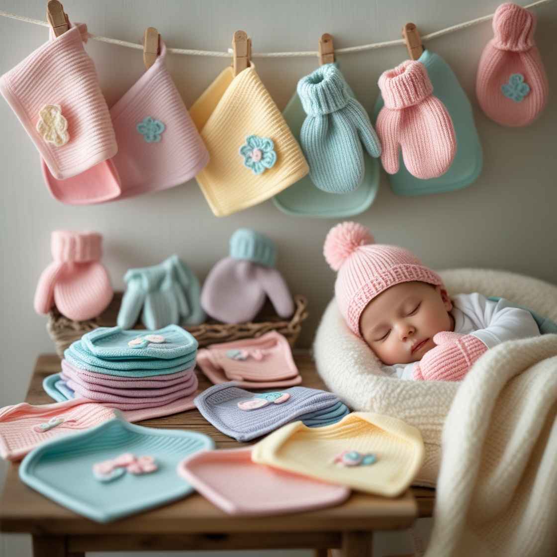 Baby Accessories – Soft and Adorable Bibs, Hats, and Mittens for Little Ones