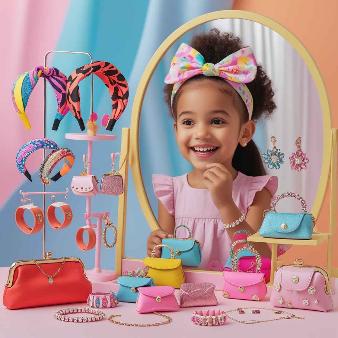 Girls' Accessories – Fun Hairbands, Stylish Bags, and Sparkling Jewelry