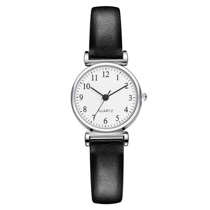Small Simple Student Quartz Watch with Thin Strap