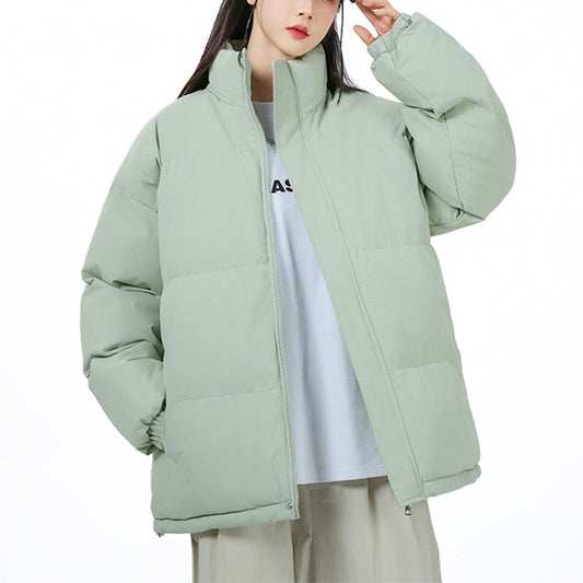 Fashion Loose Stand-Collar Cotton Coat for Couples