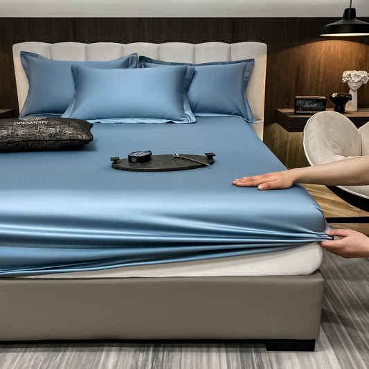60 Cotton Long-staple Cotton Three-piece Bed Sheet Set