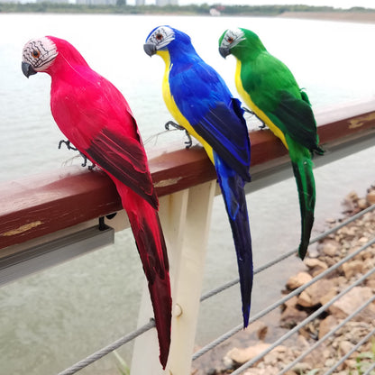 Artificial Foam Feather Parrot Decoration