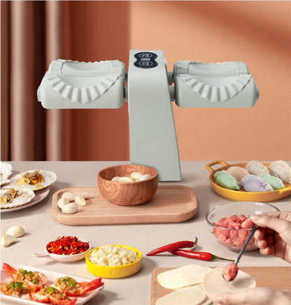 Automatic Double-Headed Electric Dumpling Packer – Type-C Rechargeable, Fast Dumpling Maker