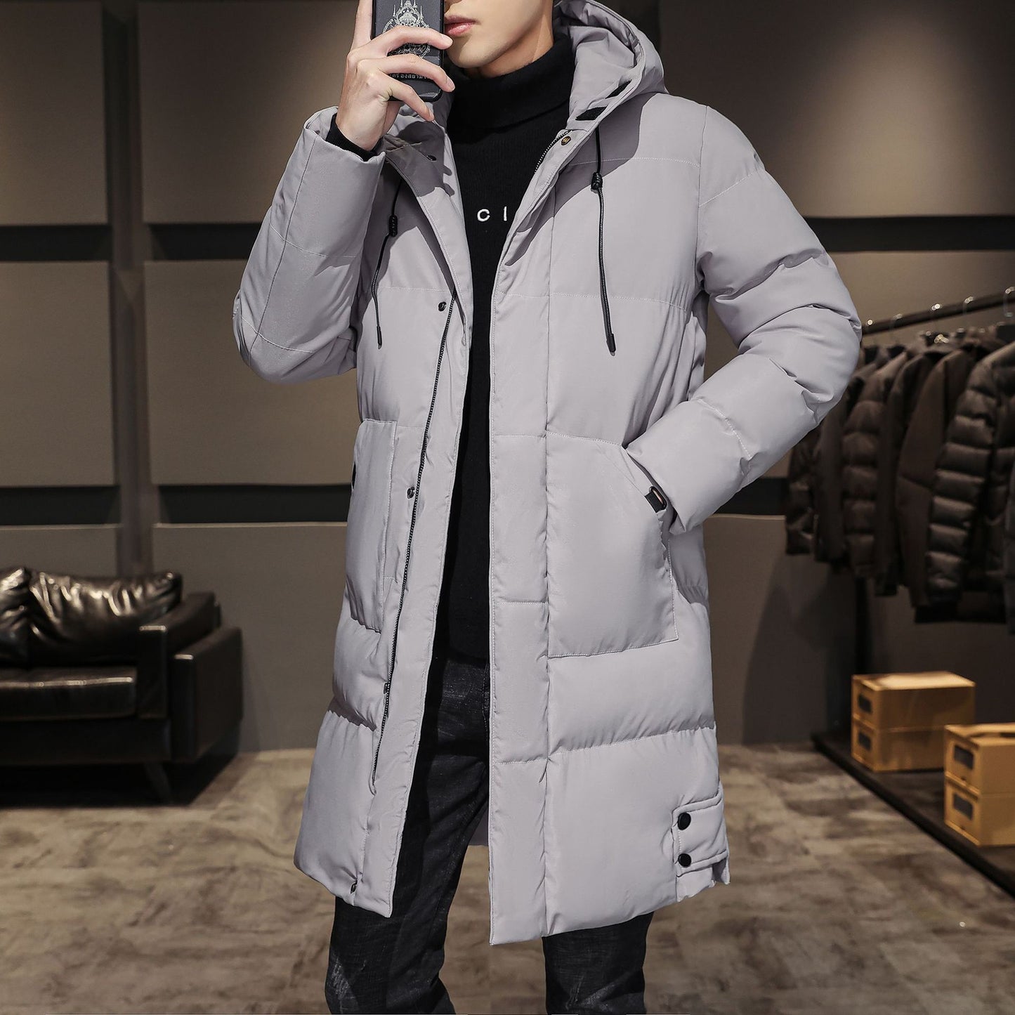 Fashionable and Handsome Thickened Work Clothes - Cotton Coat for Winter