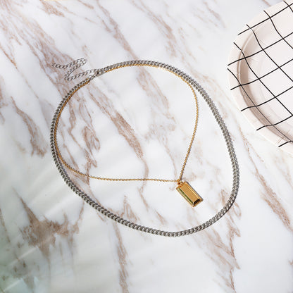 Multi-layer Item Jewelry, Personality Street Shooting Alloy Necklace