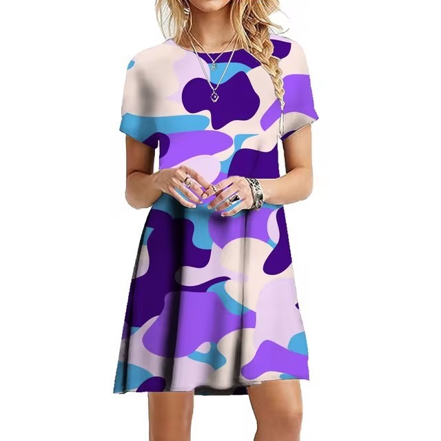 Summer Female Military Camouflage Skirt
