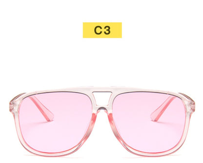 New Double Beam Big Frame Sunglasses For Men