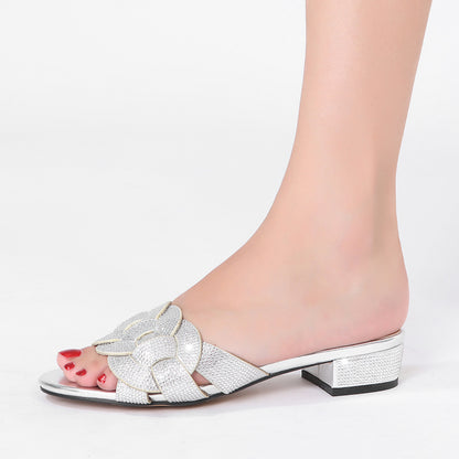 Solid Color Slippers Sandals Daily With Party Women's Sandals