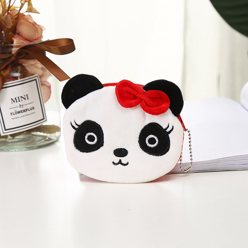 Plush Cute Coin Purse - Cartoon Cloth Women's Key Case