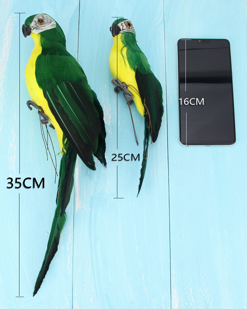 Artificial Foam Feather Parrot Decoration