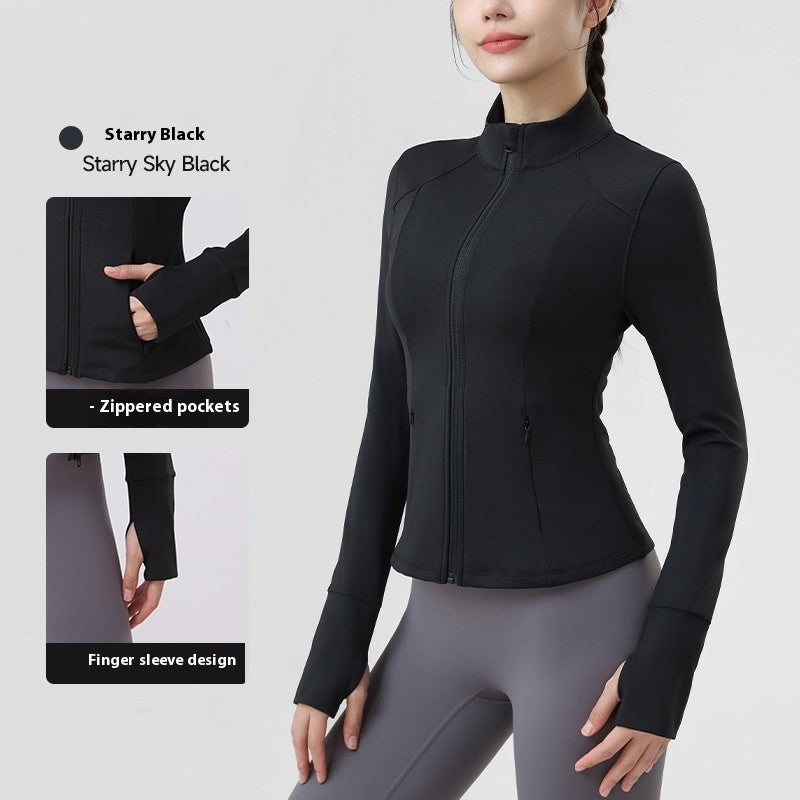 Autumn Outdoor Yoga Clothes Sports Coat For Women