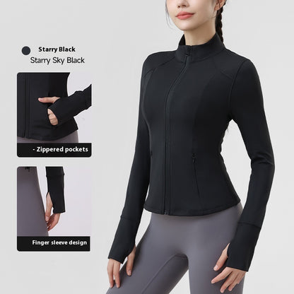 Autumn Outdoor Yoga Clothes Sports Coat For Women