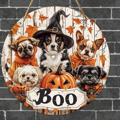 Halloween Wooden Doorplate Home Decoration