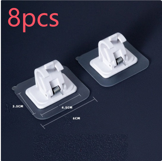 No Punching Traceless Sticker Curtain Rod Hook Multi-function Bracket