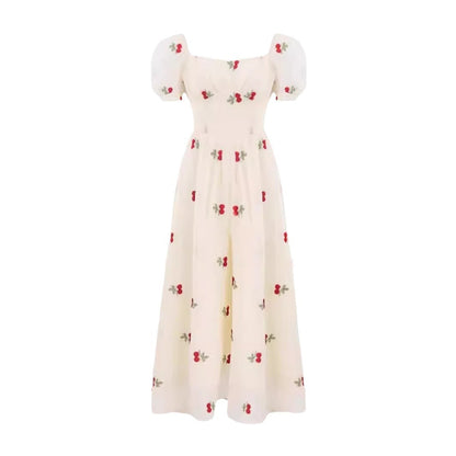 Summer Seaside Vacation French Dress Women