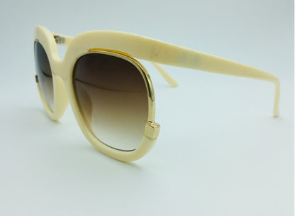 Cat Eye Half Frame Flying Sunglasses for Women
