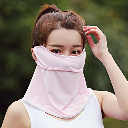 Women's Ice Silk Sunscreen Mask Scarf