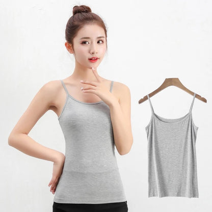 Pure color female wear cotton sling outside