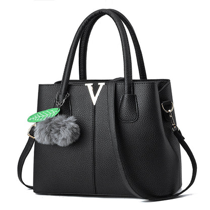 New Lychee Pattern Handbag Large Capacity